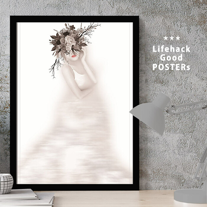 アートポスター A3 LIFEHACK wom97 アートプリント 高級印画紙-0