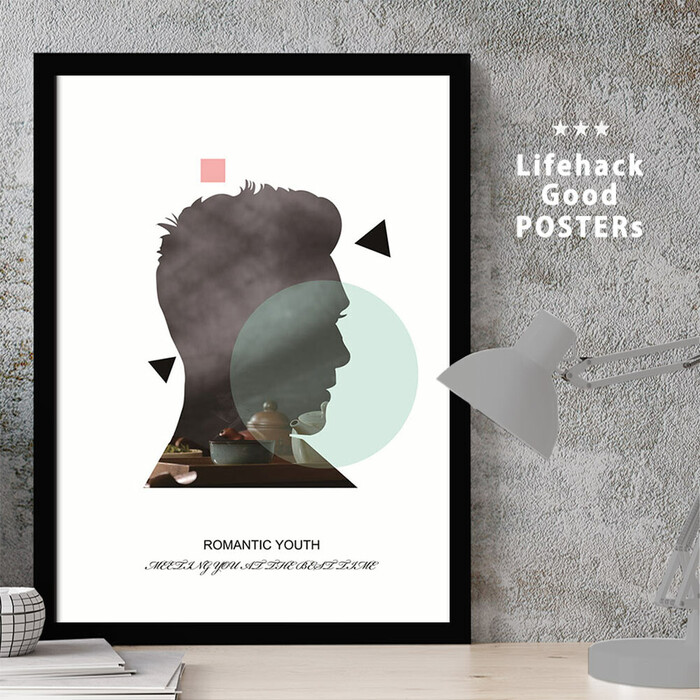 アートポスター A3 LIFEHACK wom100 アートプリント 高級印画紙-0