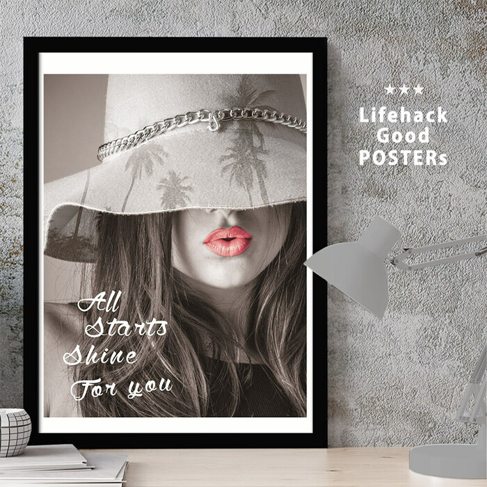 アートポスター A3 LIFEHACK wom109 アートプリント 高級印画紙-0