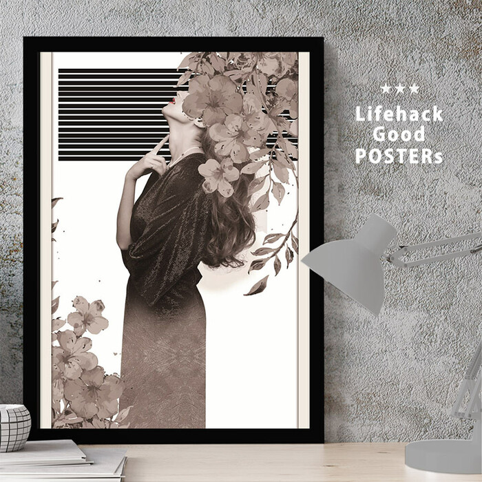 アートポスター A3 LIFEHACK wom125 アートプリント 高級印画紙-0