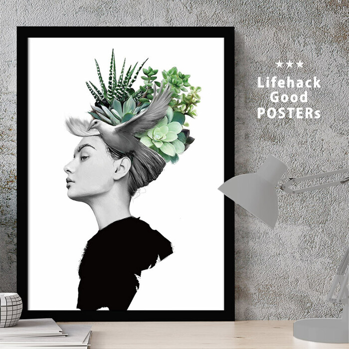 アートポスター A4 LIFEHACK wom143 アートプリント 高級印画紙-0
