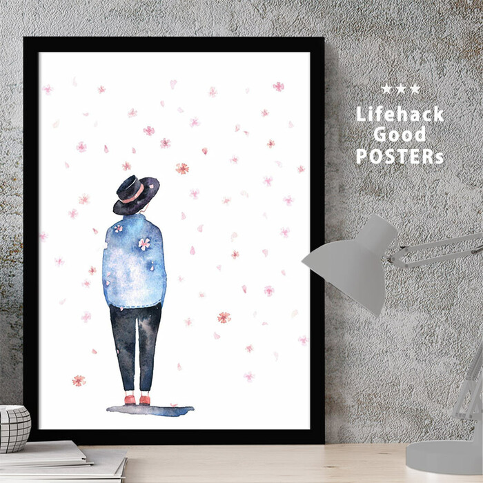 アートポスター A4 LIFEHACK wom144 アートプリント 高級印画紙-0