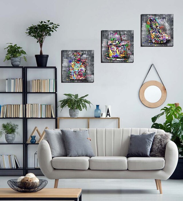 アートパネル ARTJOY 3枚Graphical Fashion 34cm ポップ 絵 アート女子 ブランド アートボード-4