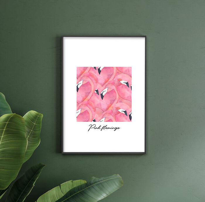 アートポスター A3 miimリラックスリゾート 文字テキスト メッセージ ピンク高級印画紙 PO30-1