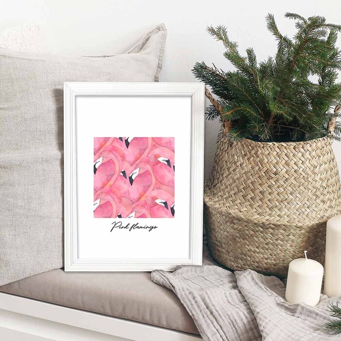 アートポスター A3 miimリラックスリゾート 文字テキスト メッセージ ピンク高級印画紙 PO30-2