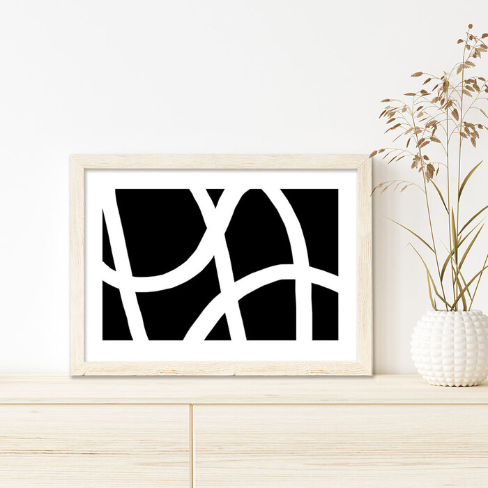 アートポスター A3 余白バランスが良い感じ チルカラーA3 A3 北欧 モダン 絵 ナチュラル MONOTONE-2