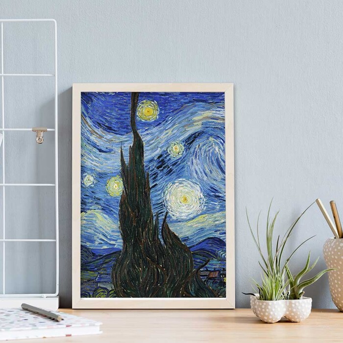 アートポスター A4 Vincent Van Gogh ゴッホ rynight 星月夜 名画miim高品質アートプリント PO74-1