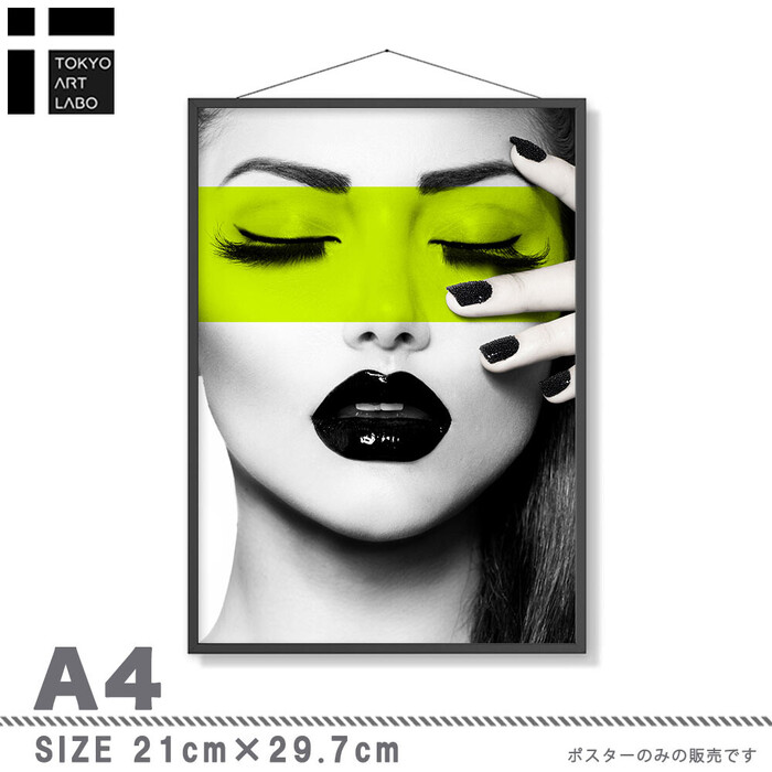 アートポスター A4 サロン アパレル系内装 カウンター装飾に Fashion Iconおしゃれ モード AB10908663-6392-3