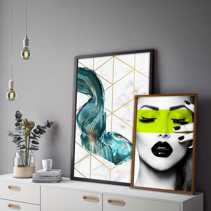 アートポスター A4 サロン アパレル系内装 カウンター装飾に Fashion Iconおしゃれ モード AB10908663-6392-4