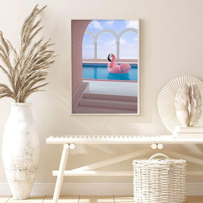 アートポスター A4 miimピンク コーラルアートプリント 高級印画紙 PO28-2