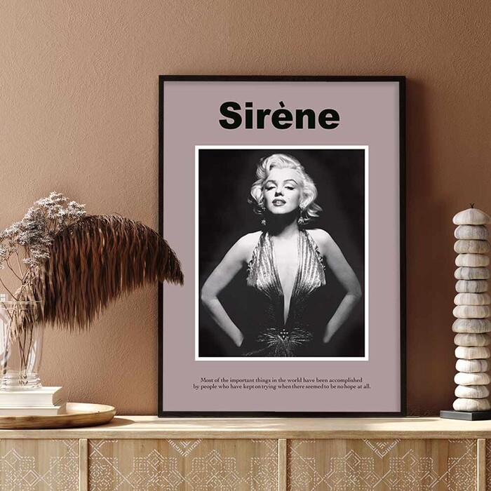 アートポスター A4 サロン アパレル系内装 カウンター装飾に Fashion Icon女性 おしゃれ モード AB10908505-6403-0