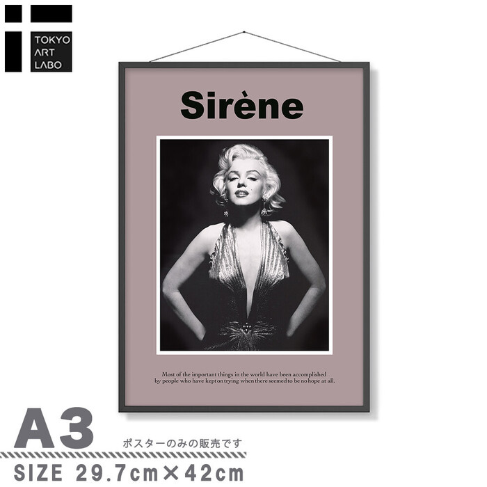 アートポスター A4 サロン アパレル系内装 カウンター装飾に Fashion Icon女性 おしゃれ モード AB10908505-6403-2