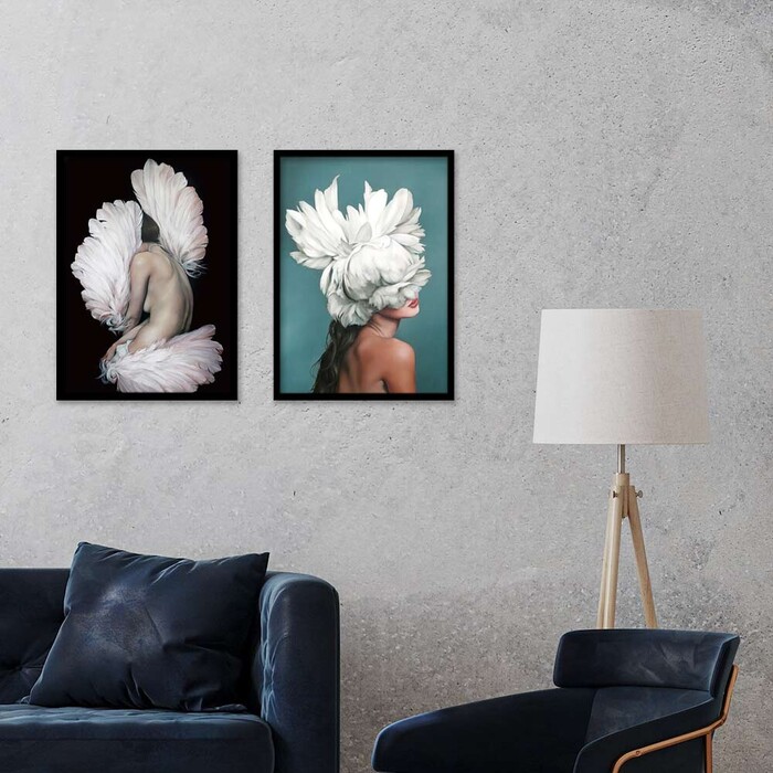 アートポスター A4 サロン アパレル系内装 カウンター装飾に Fashion Iconおしゃれ モダン-4