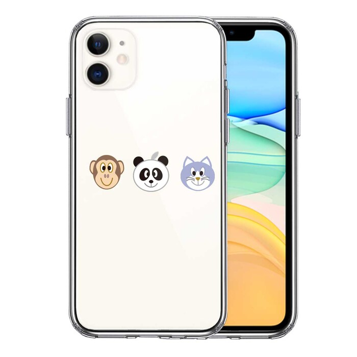 iPhone11 case clear animal .. animal 2 smartphone case side soft the back side hard hybrid -0