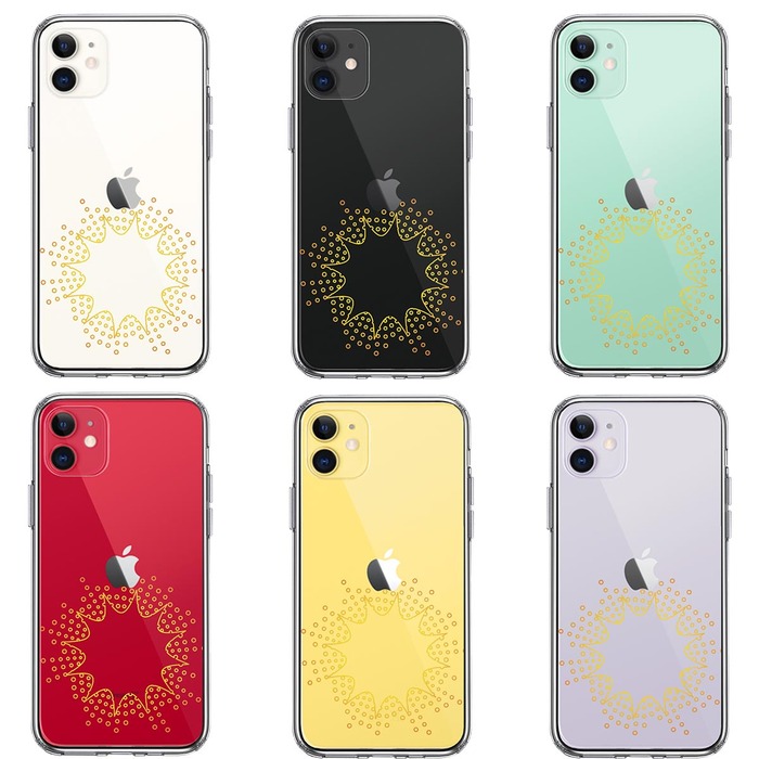 iPhone11 ケース クリア キラキラ スマホケース 側面ソフト 背面ハード ハイブリッド -1