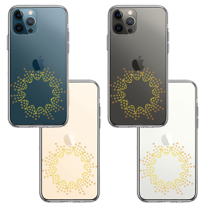 iPhone12Pro ケース クリア キラキラ スマホケース 側面ソフト 背面ハード ハイブリッド -1