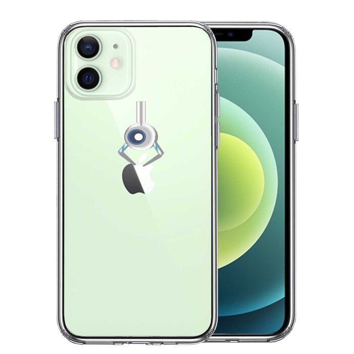 iPhone12mini case clear UFO catcher apple catch 2 smartphone case side soft the back side hard hybrid -0