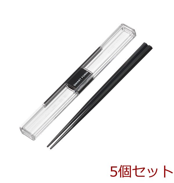 とっても強いケース入り１９．５ＣＭ箸ダークグレー 5セット-0