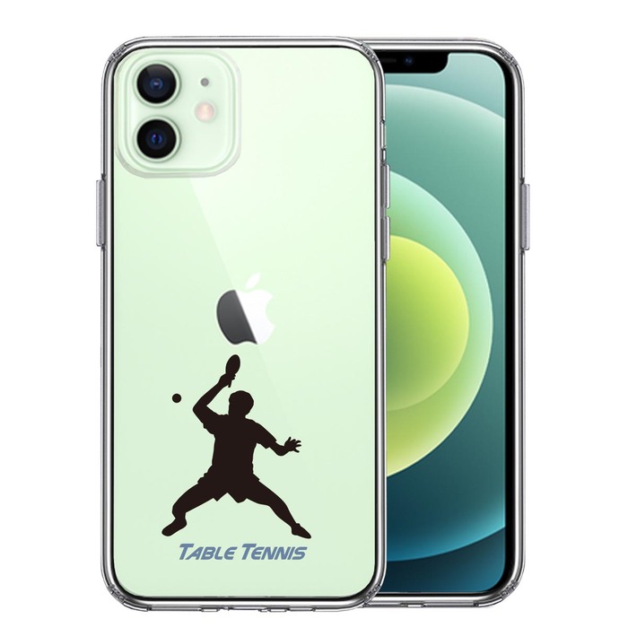 iPhone12mini case clear ping-pong s mash smartphone case side soft the back side hard hybrid -0