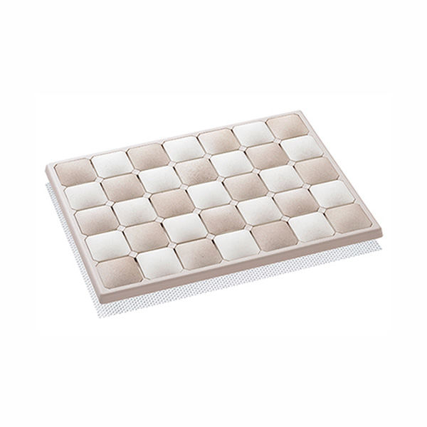 KARARI many . quality ceramic Fit tile bath mat S size beige -0