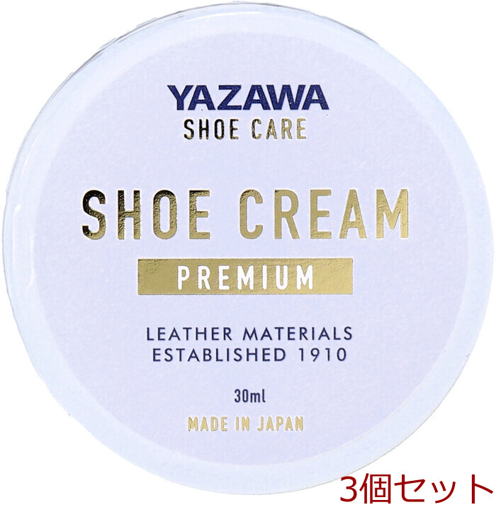 YAZAWA SHOE CARE шу с кремом premium черный 30mL 3 шт. комплект -0