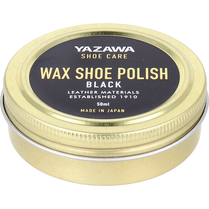 YAZAWA SHOE CARE ワックスシューポリッシュ ブラック 50mL 3個セット-2