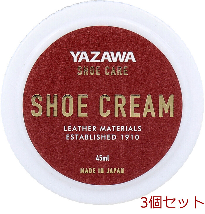 YAZAWA SHOE CARE シュークリーム ニュートラル 45mL 5個セット-0