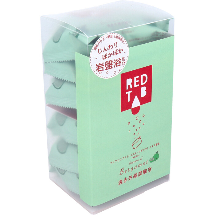 遠赤外線炭酸浴 REDTAB ベルガモットの香り 50g×6錠入 3セット-2