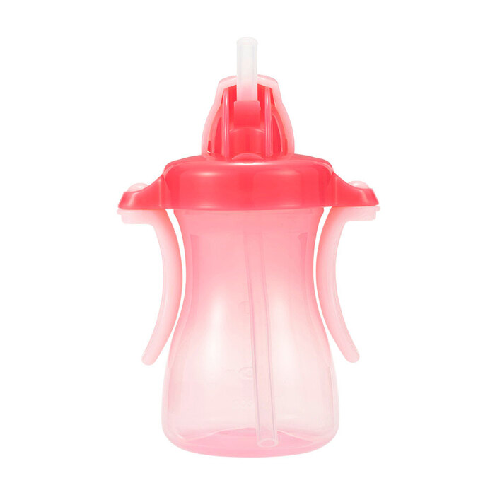  Pigeon .. straw bottle Cherry pink 3 piece set -5