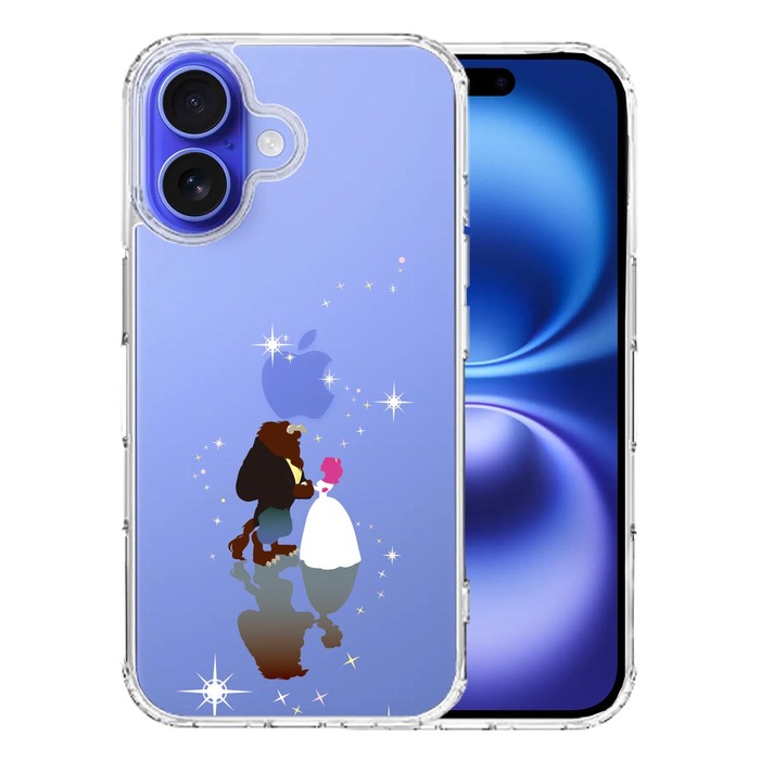 新品　iPhone16 ケース iPhone16 ケース クリア ジャケット 美女と野獣 スマホケース