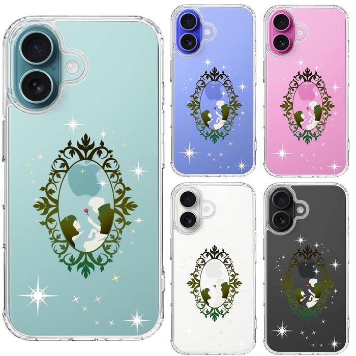 iPhone16 ケース クリア 眠れる森の美女 2 スマホケース 側面ソフト 背面ハード ハイブリッド -1