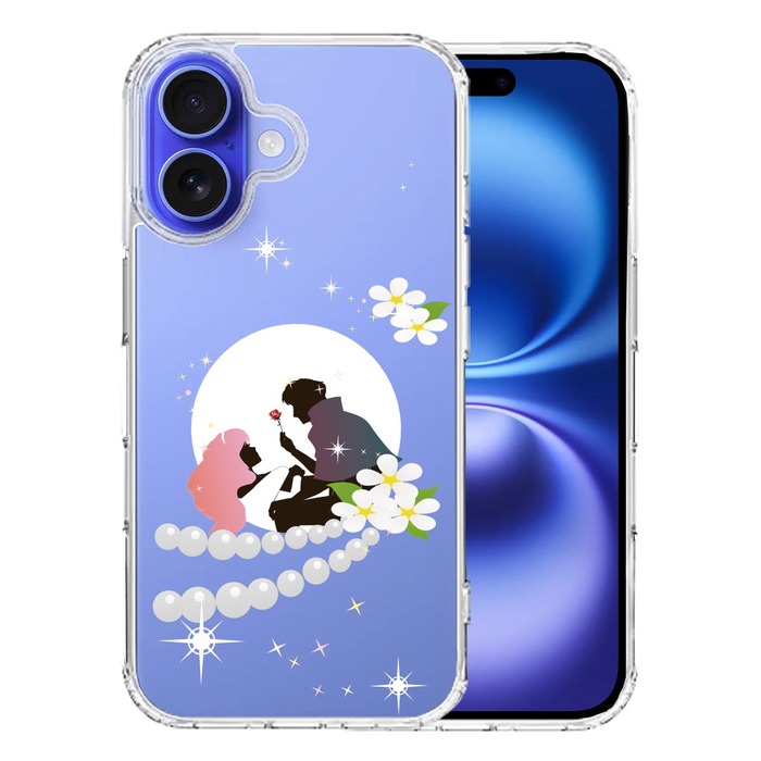 iPhone16 ケース クリア 眠れる森の美女 1 スマホケース 側面ソフト 背面ハード ハイブリッド -0