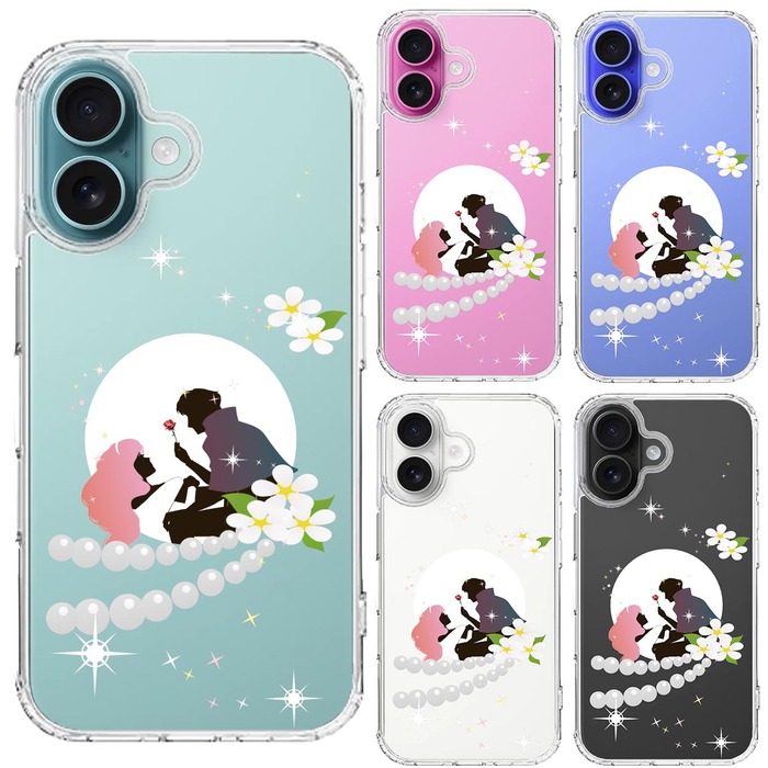 iPhone16 ケース クリア 眠れる森の美女 1 スマホケース 側面ソフト 背面ハード ハイブリッド -1