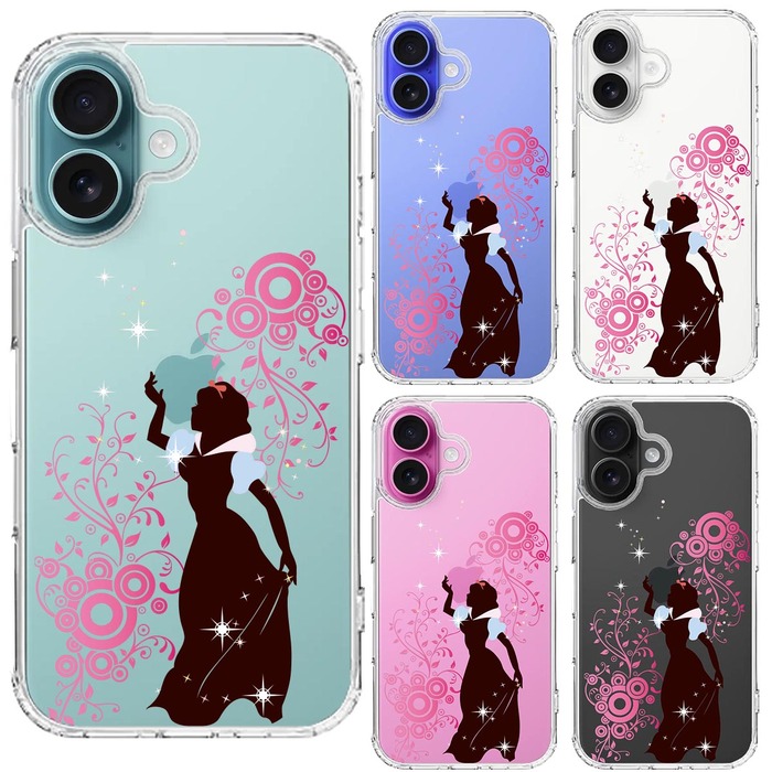 iPhone16 ケース クリア 白雪姫 1 スマホケース 側面ソフト 背面ハード ハイブリッド -1