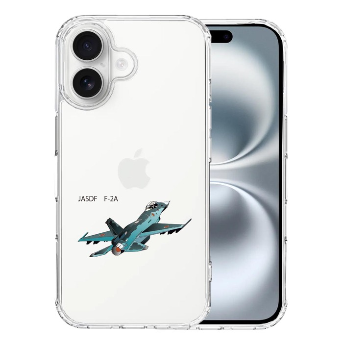 iPhone16 ケース クリア 航空自衛隊 JASDF F-2A 戦闘機 iPhone16 ケース クリア 航空自衛隊 JASDF F-2A 戦闘機