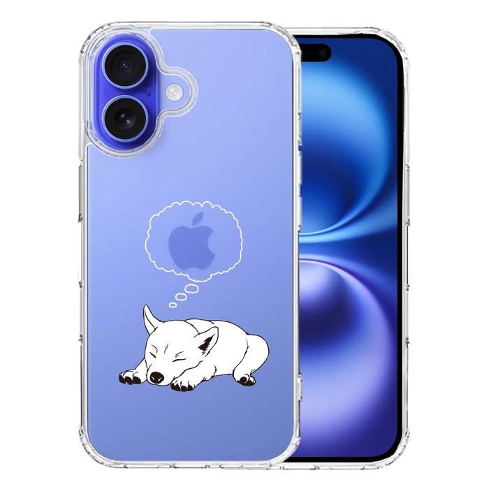 iPhone16 ケース クリア 柴犬 スマホケース 側面ソフト 背面ハード ハイブリッド -0