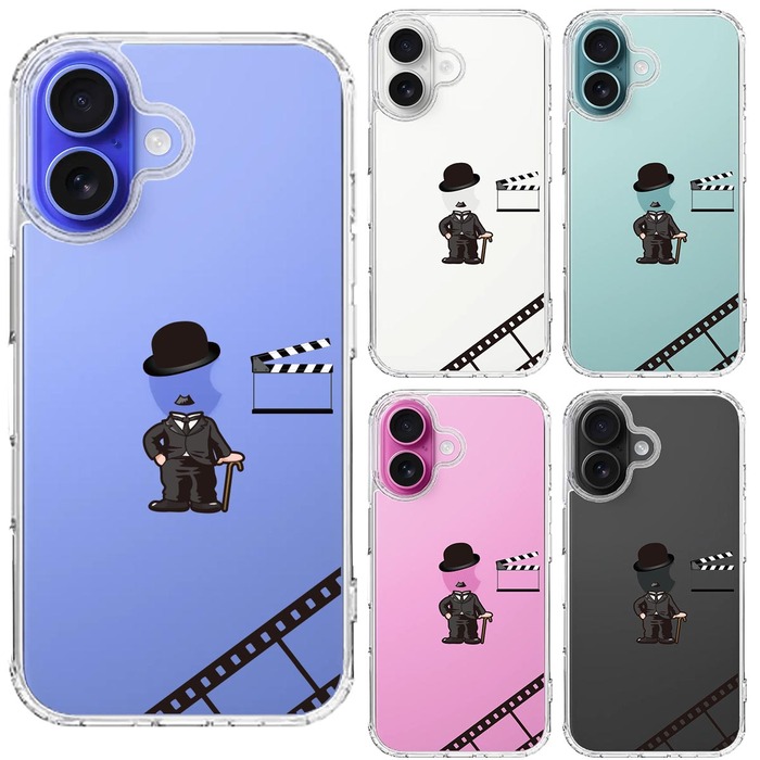 iPhone16 ケース クリア 映画パロディ コメディアン 2 スマホケース 側面ソフト 背面ハード ハイブリッド -1