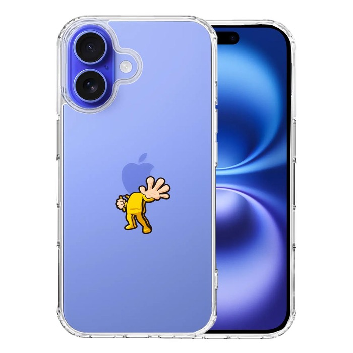 iPhone16 ケース クリア 映画パロディ 天才 格闘家 スマホケース 側面ソフト 背面ハード ハイブリッド -0