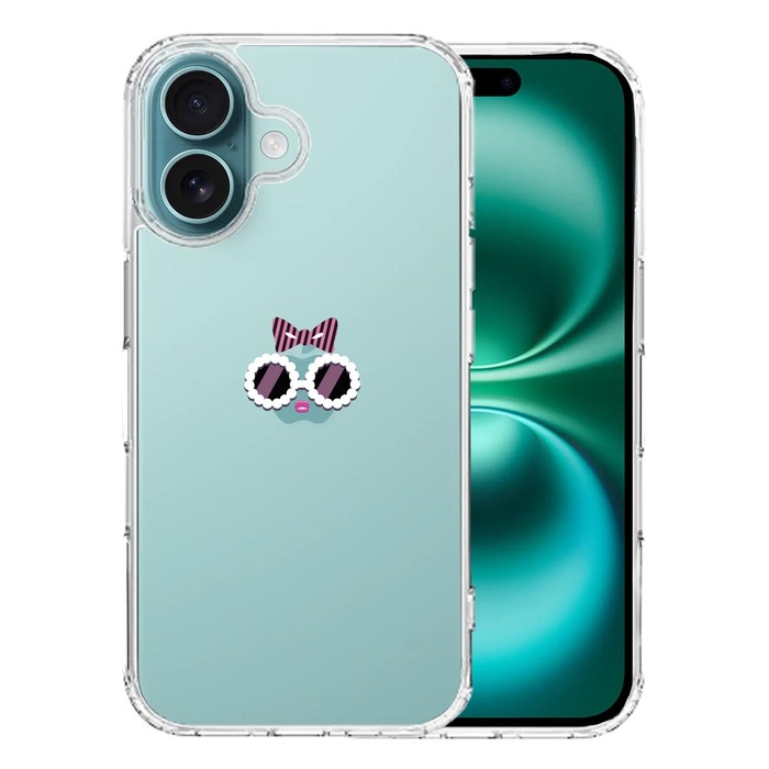 iPhone16 ケース クリア ファンキー 2 スマホケース 側面ソフト 背面ハード ハイブリッド -0