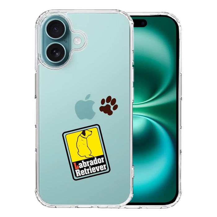iPhone16 ケース クリア ラブラドールレトリバー1 スマホケース 側面ソフト 背面ハード ハイブリッド -0