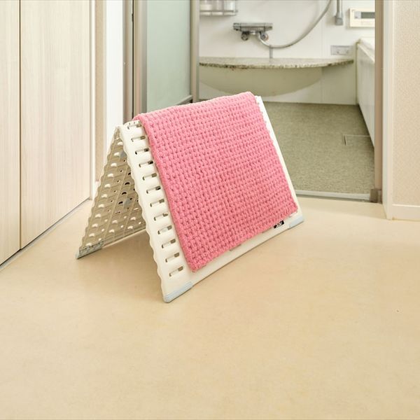 SUSU抗菌ふわふわ雲ごこちバスマット ローズピンク 40×60cm 2セット-5