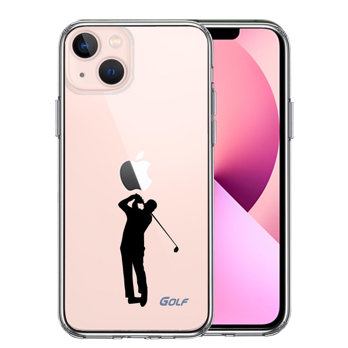 iPhone13 ケース クリア ゴルフ 2 スマホケース 側面ソフト 背面ハード ハイブリッド -0