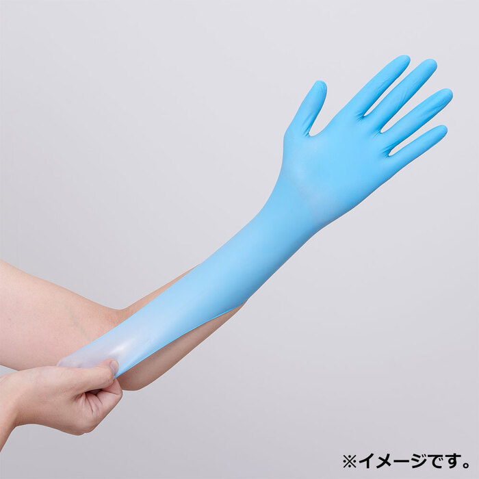 業務用 セーフタッチ ニトリル手袋 パウダーフリー ブルー XSサイズ 100枚入 2セット-4
