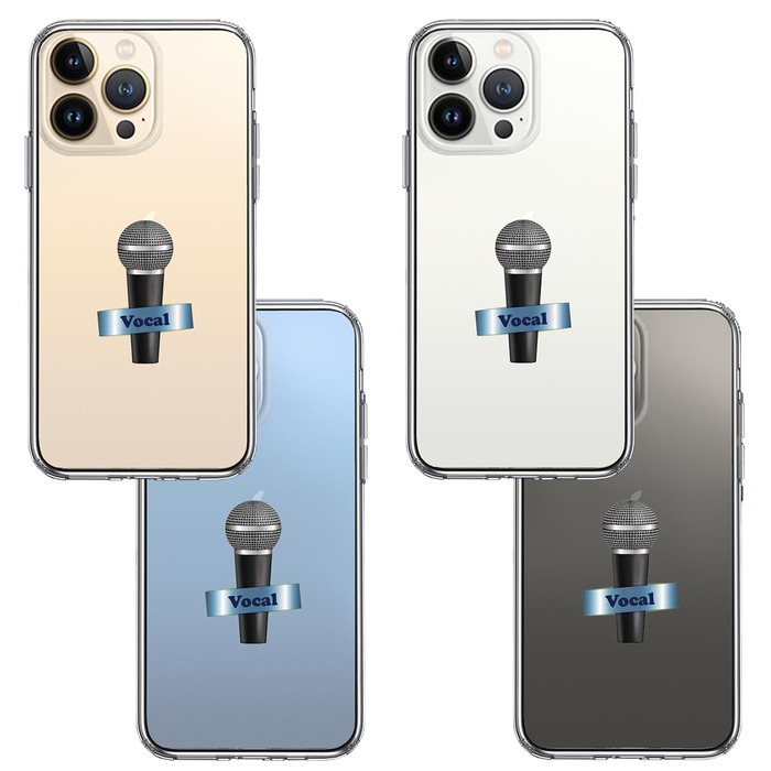iPhone13Pro ケース クリア マイク ヴォーカル スマホケース 側面ソフト 背面ハード ハイブリッド -1