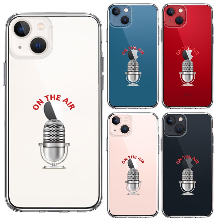 iPhone13mini ケース クリア オンエア マイク スマホケース 側面ソフト 背面ハード ハイブリッド -1