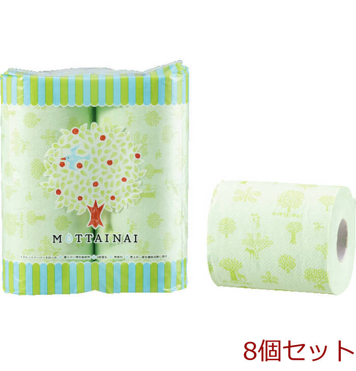 トイレットペーパー　MOTTAINAI 4ロール 2236 ×8個セット-0