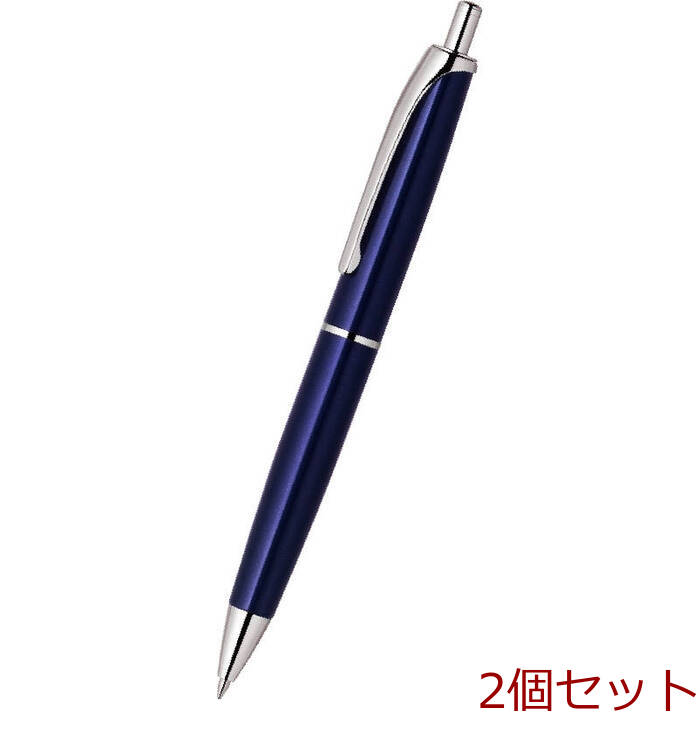 ゼブラ フィラーレノック式ボールペン P BA70 BL 青 2個セット : まる