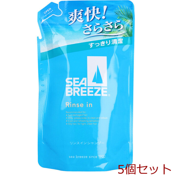 シーブリーズ リンスインシャンプー 詰替用 330mL 5個セット-0