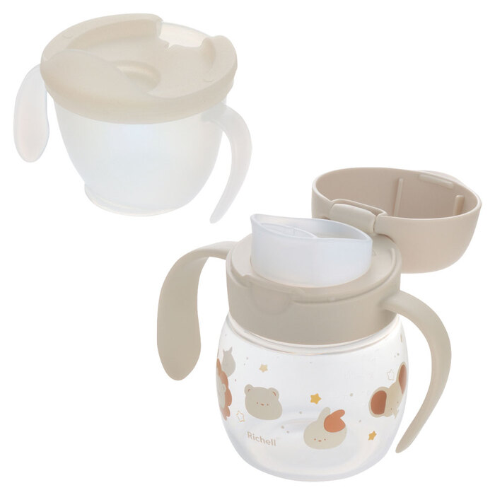 リッチェル トライ コップ飲みマスターベージュ-4
