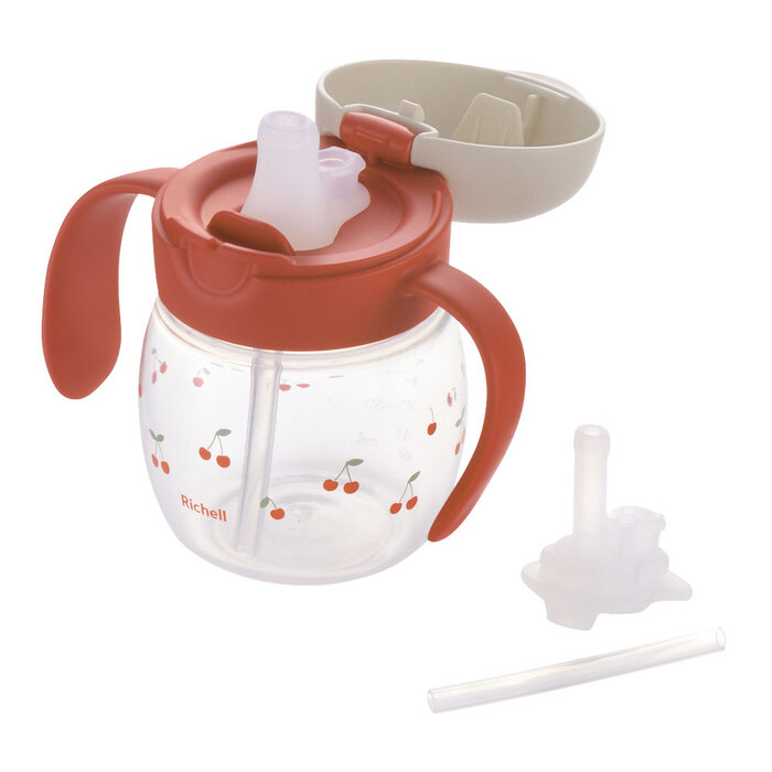 リッチェル トライ ストロー飲みマスターレッド-4